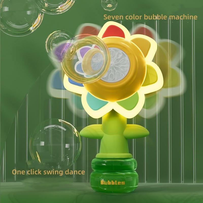Sunflower Bubble Blowing Machine Toy for Children