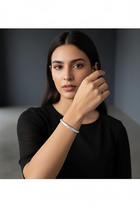 Adjustable Silver Plated kada for women